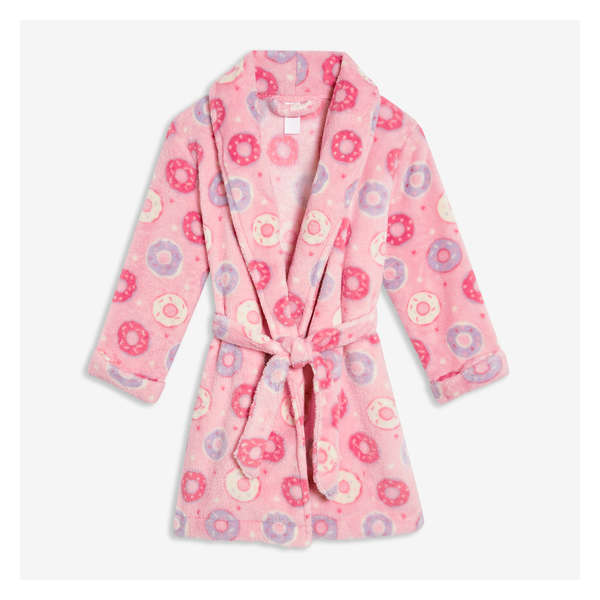 Toddler Girls' Fleece Robe - Light Pink